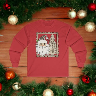 Ho Ho Ho Long Sleeve Christmas T-Shirt