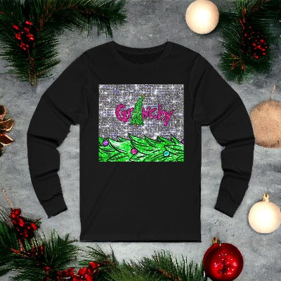 Grinchy Long Sleeve Christmas T-Shirt