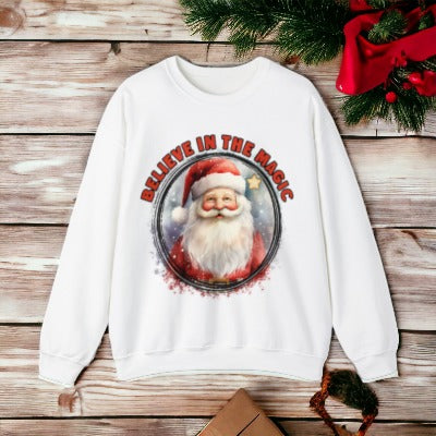 Believe In The Magic Long Sleeve Christmas Sweat Shirt